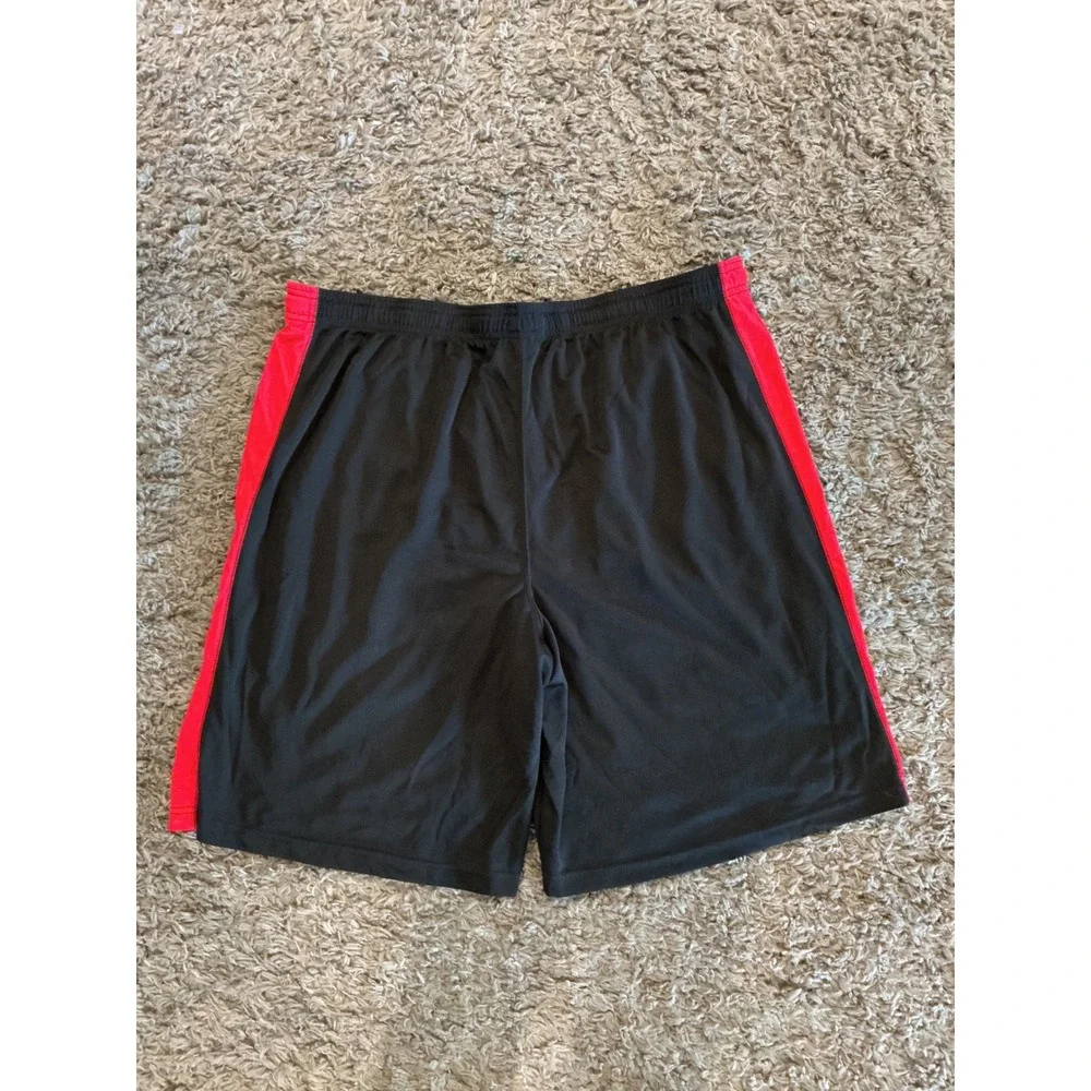 ProEdge Georgia Bulldogs Mens 2XL Athletic Shorts Black Red NCAA Gym Training